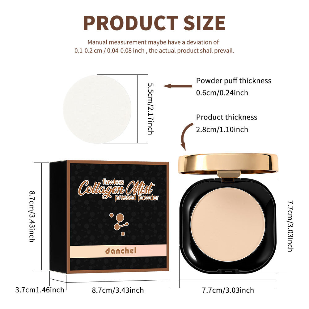 Long-lasting bi-use pressed two-tone powder