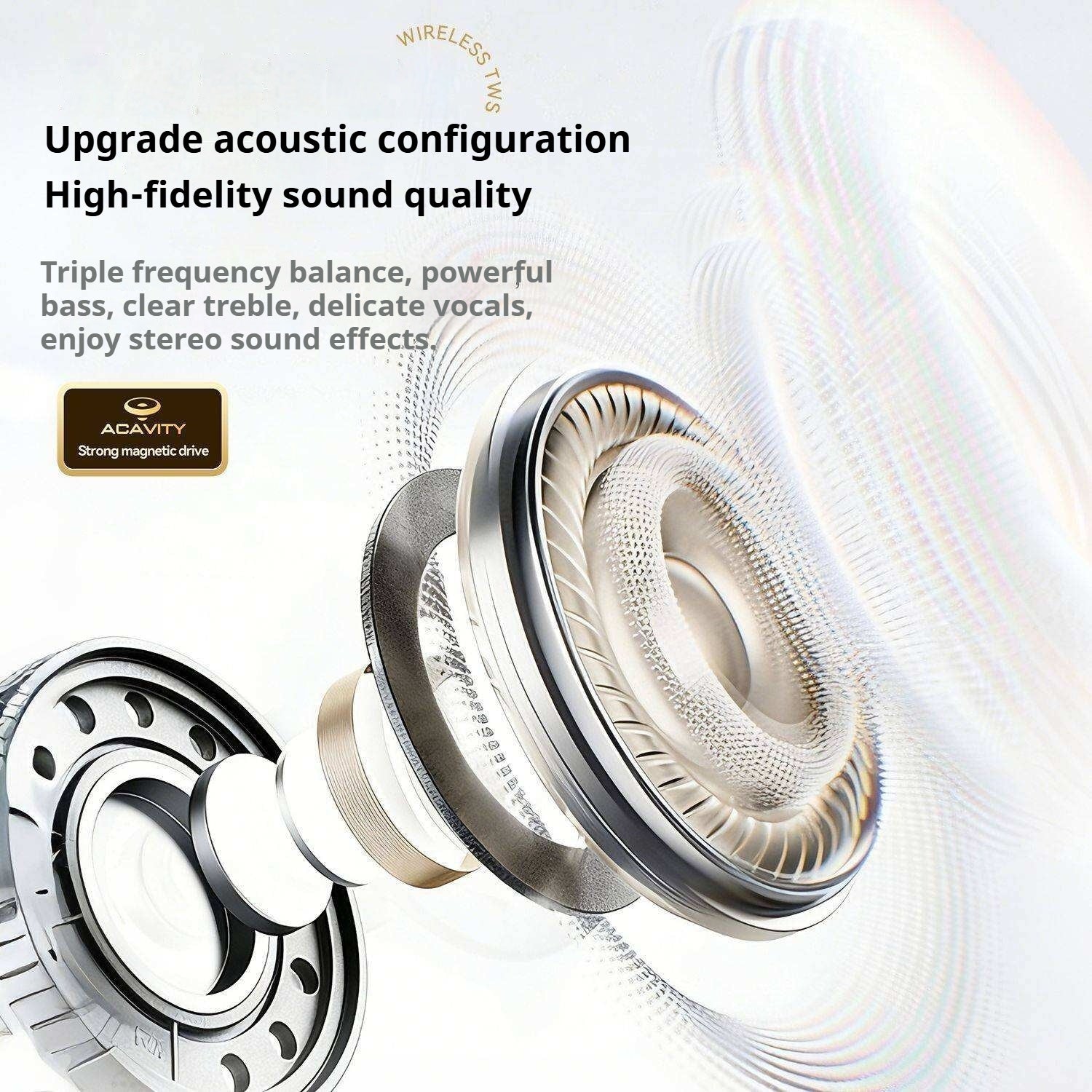 KP-229 Ecouteurs Bluetooth sans fil à vente à chaud Affichage numérique Clip-on
