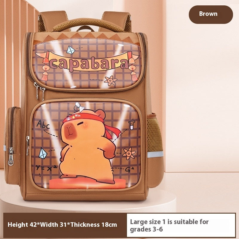 Capabala Etudiant de l'école primaire Grande capacité Mignon sac scolaire pour enfants