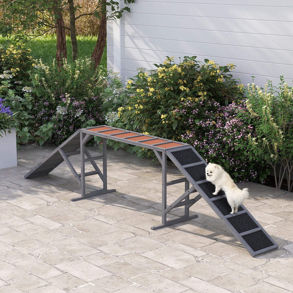Ramp d'équipement d'agilité de chien avec barre de sécurité