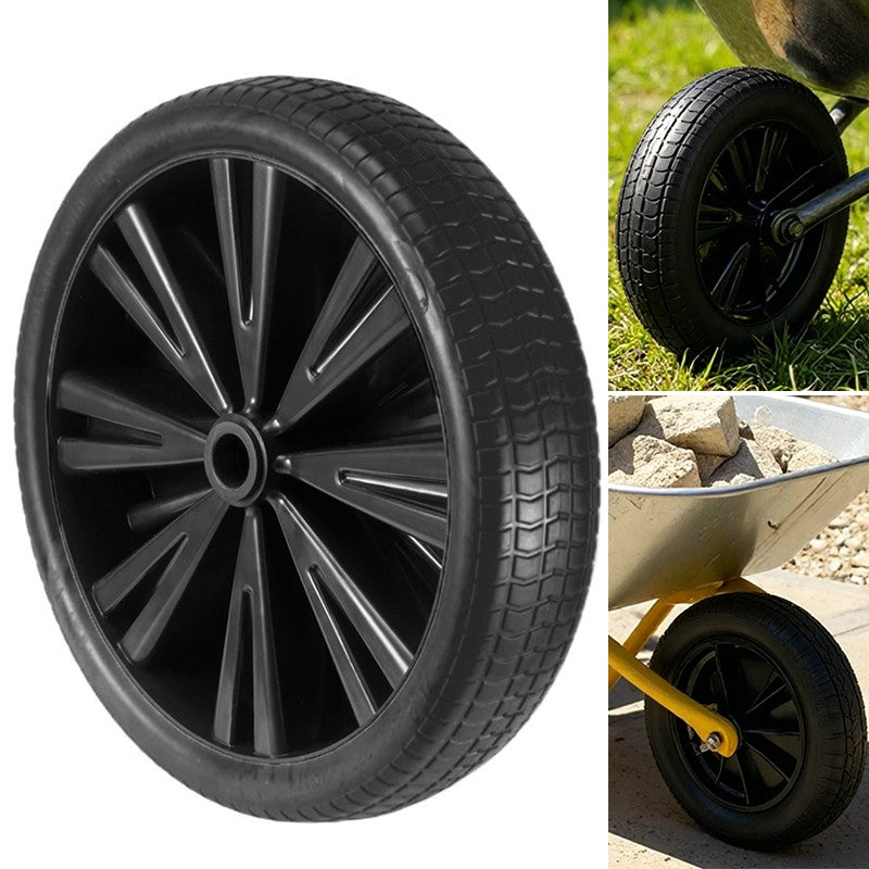 Universal 14 pouces Black Wheel Wheel Heavy Duty Puncture Proof Roue