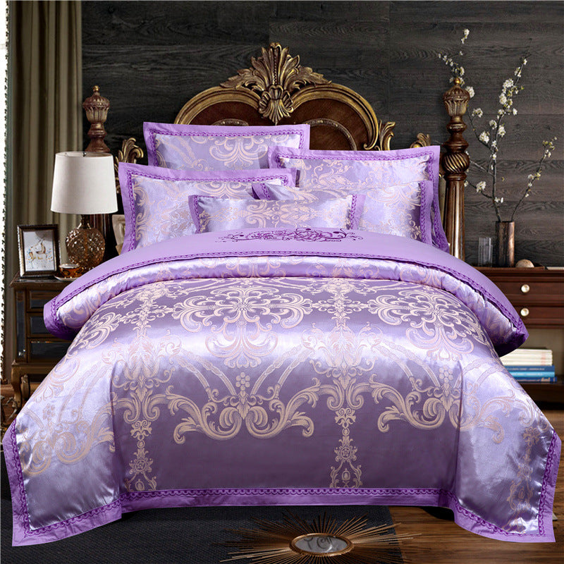 Couverture matelassée en coton Jacquard de style européen