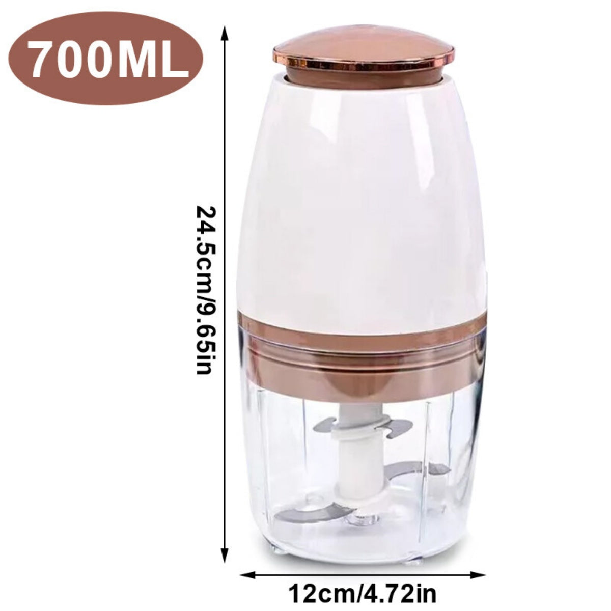 Mélangeur de fruits de viande à mélangeur de légumes électriques 700ML