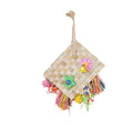 Perrot Bird Toy Palm Leaf Tisser un sac de fourrage