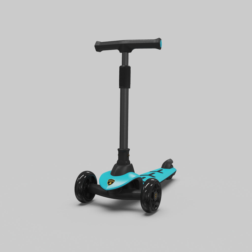 Un scooter que les enfants peuvent s'asseoir ou rouler