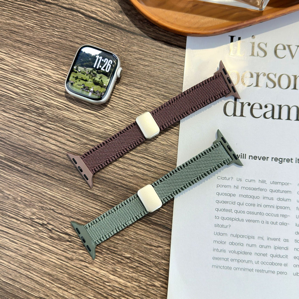 Bracelet de montre en nylon avec fermoir magnétique adapté pour le design de la dentelle de petite taille