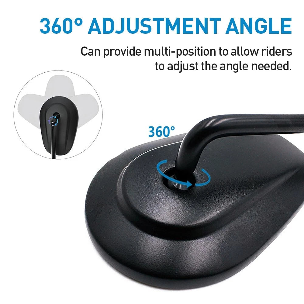 Rétroviseurs de la moto noire pour Har Ley D Avidson Sportster XL 1200 Iron 883