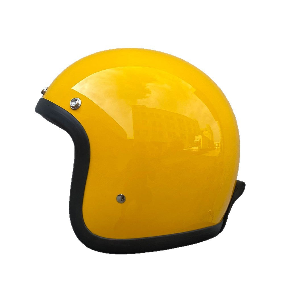Casque Half Casque Retro Casque de moto FRP