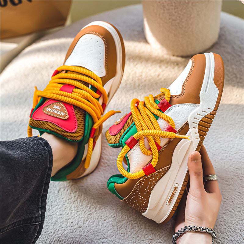 Hamburg Fries Sports d'été Casual Retro Chaussures de haute taille