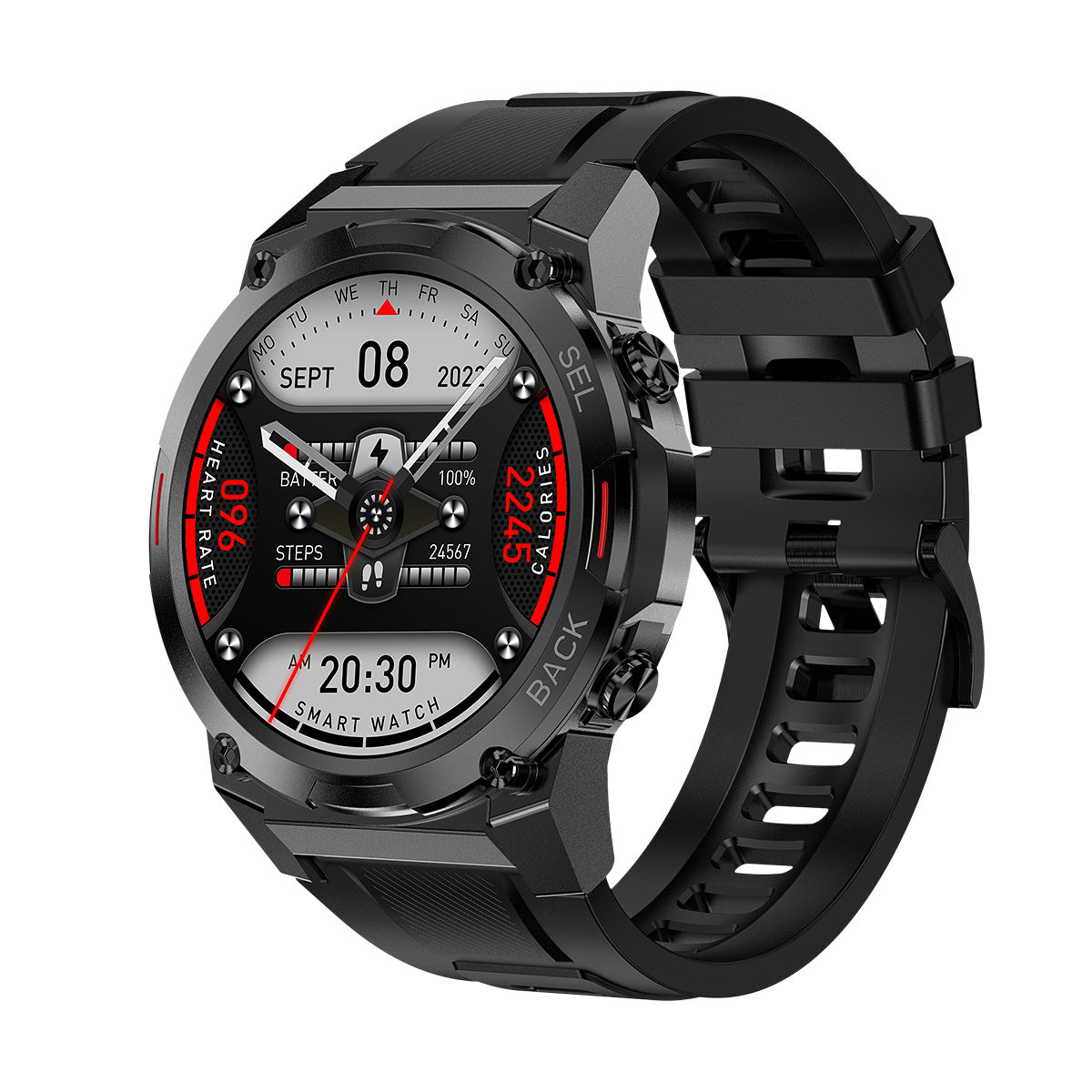 Anti-chute 143 pouces écran IP68 étanche NFC Smart Watch