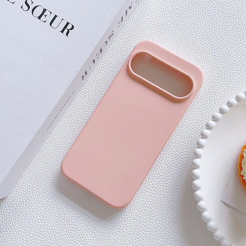 Coque téléphone 6A Bord droit Silicone liquide résistant à la goutte Étui souple