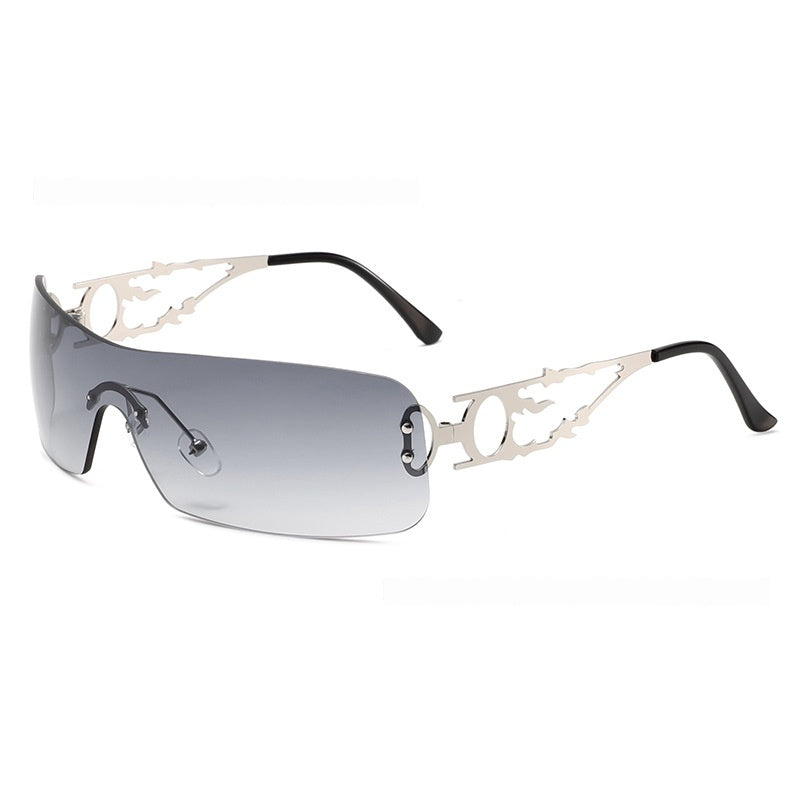 Lunettes de soleil ouvertes et polyvalentes européennes et américaines sans cadre