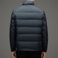 Collier de stand d'hiver homme court épaissé chaud veste en bas extérieur