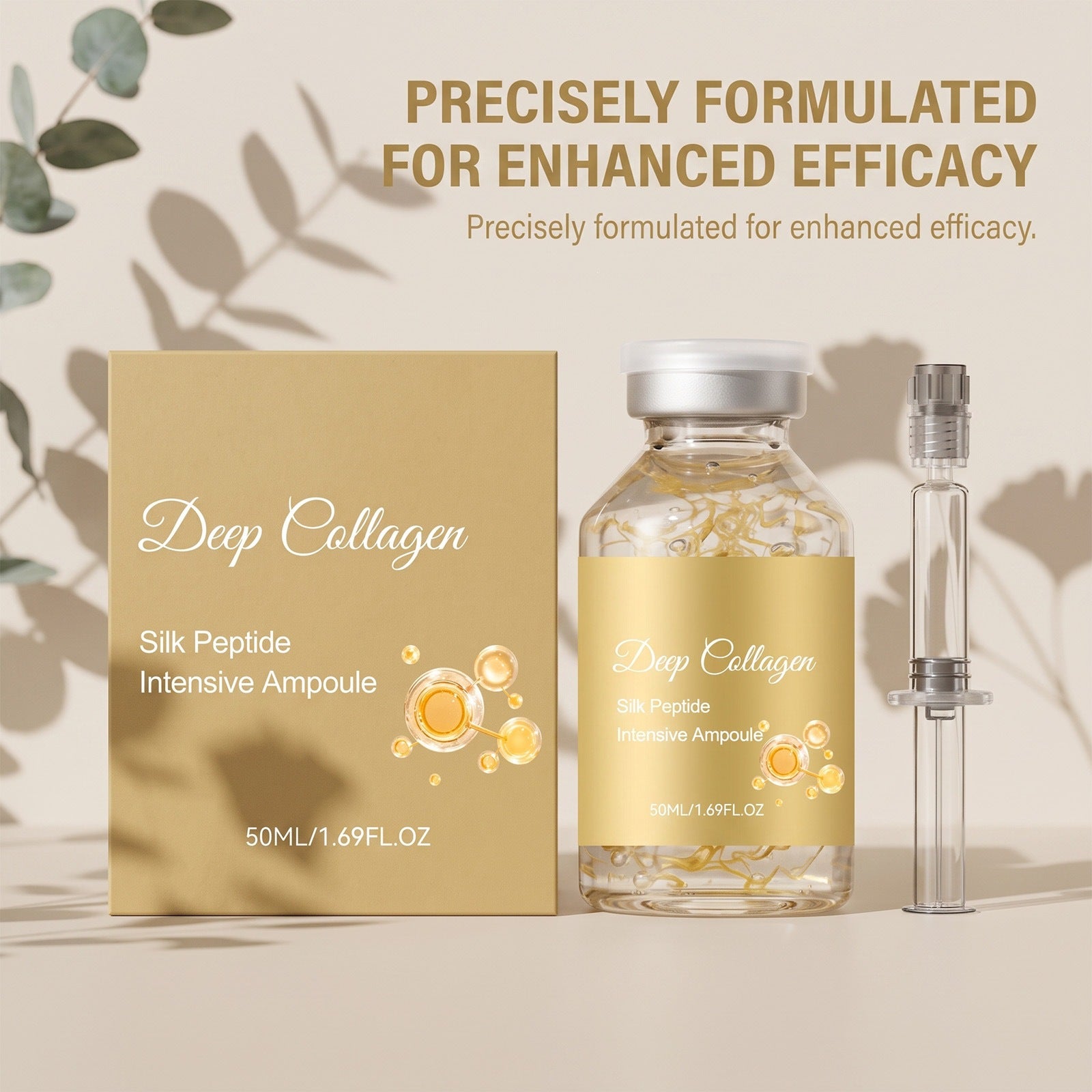 Ampoule intensive en peptide de soie