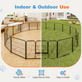 Stylo d'exercice en métal de hauteur de clôture intérieure pour chien avec porte Petit chiot Grand chien moyen
