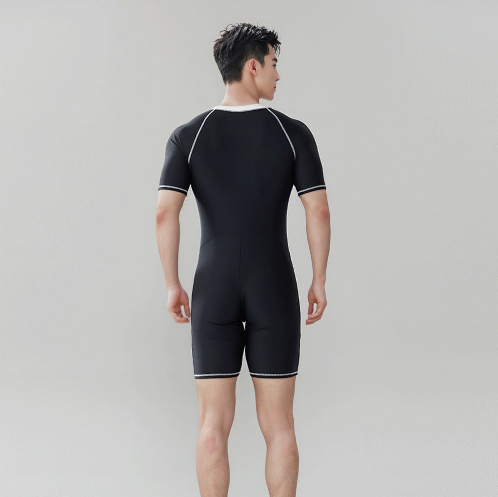 Men's one-piece sun protection swimsuit