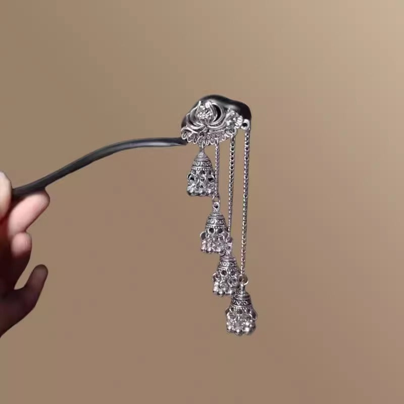 Tassel and Bell Hairpin Hair-leasing Hair Clip Femme Tête