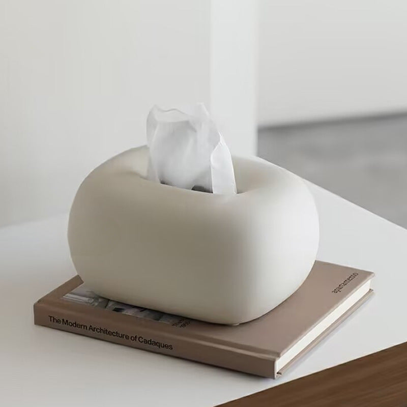 Boîte de tissu en céramique moderne Minimalist Objet décoratif