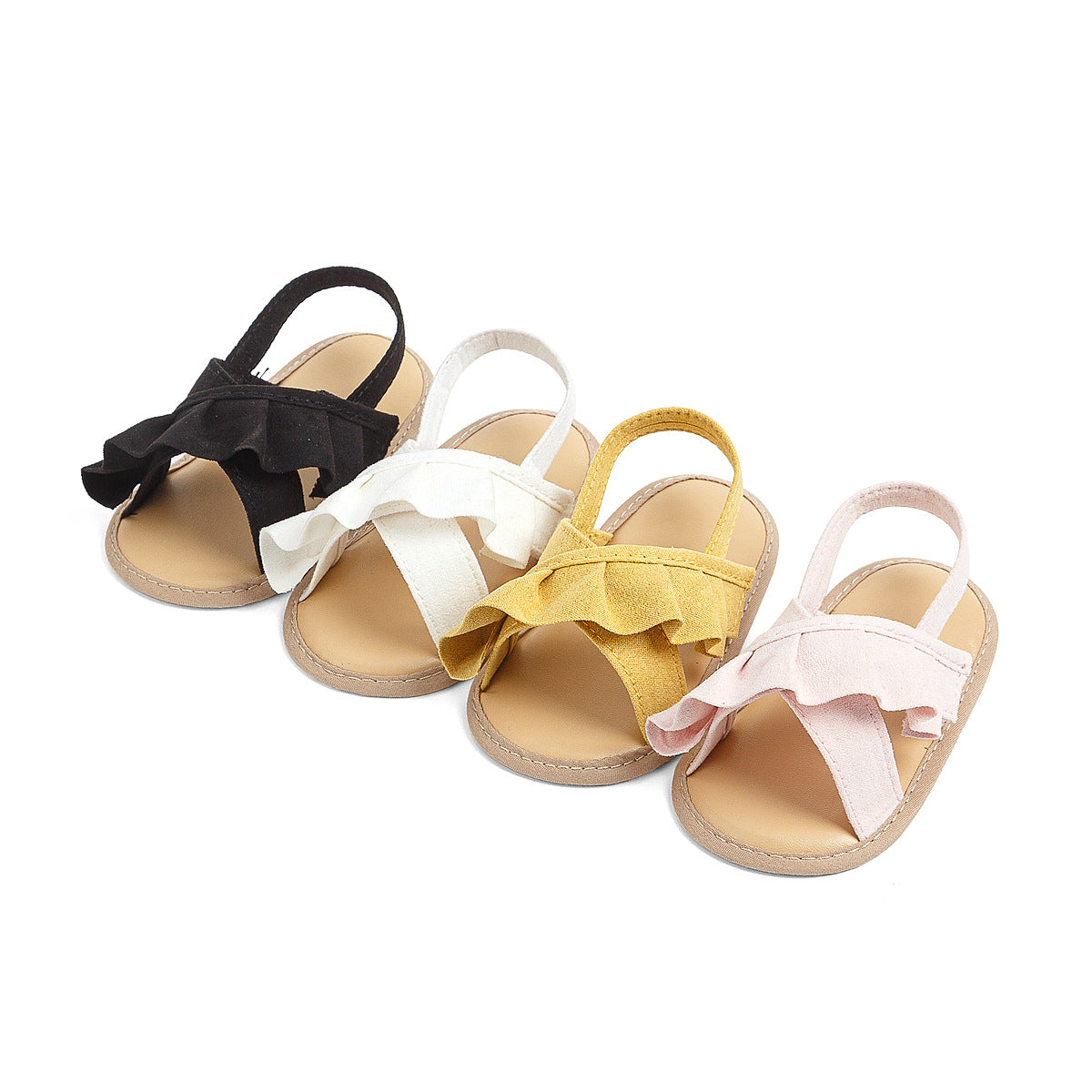 Printemps et été bébé fille tout-petit Chaussures Soft Bottom Lace