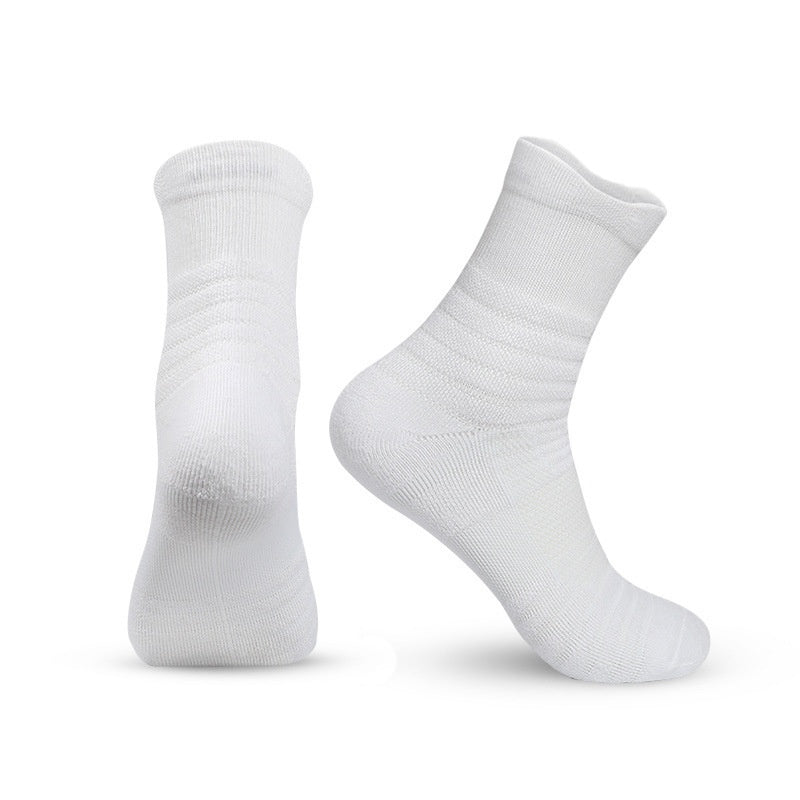Sports professionnels Running Fitness Basketball Sauter la corde Long Calf Compression Stockin