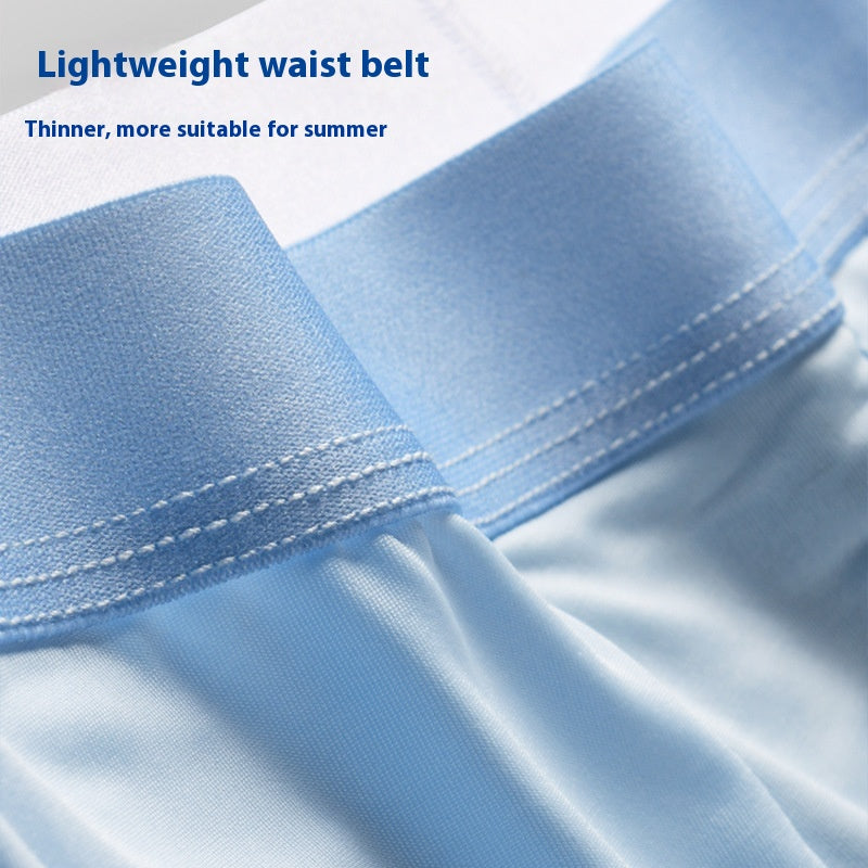 Summer Ice Silk Underwear Men's Thin Breathable Quick-Drying