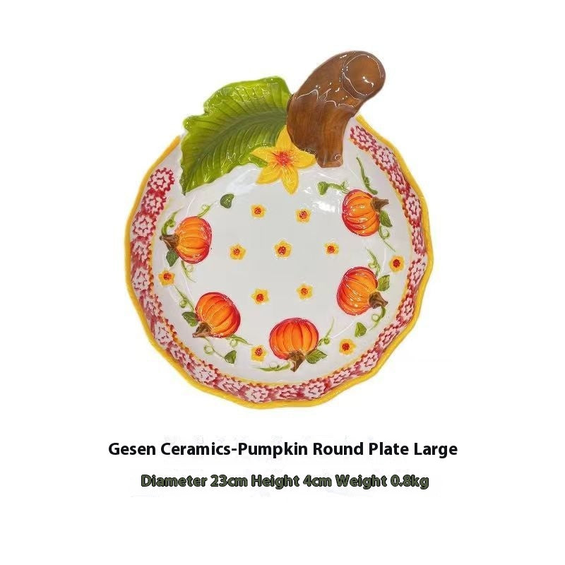 Pumpkin Bowl Plats de plat de plat de nouilles