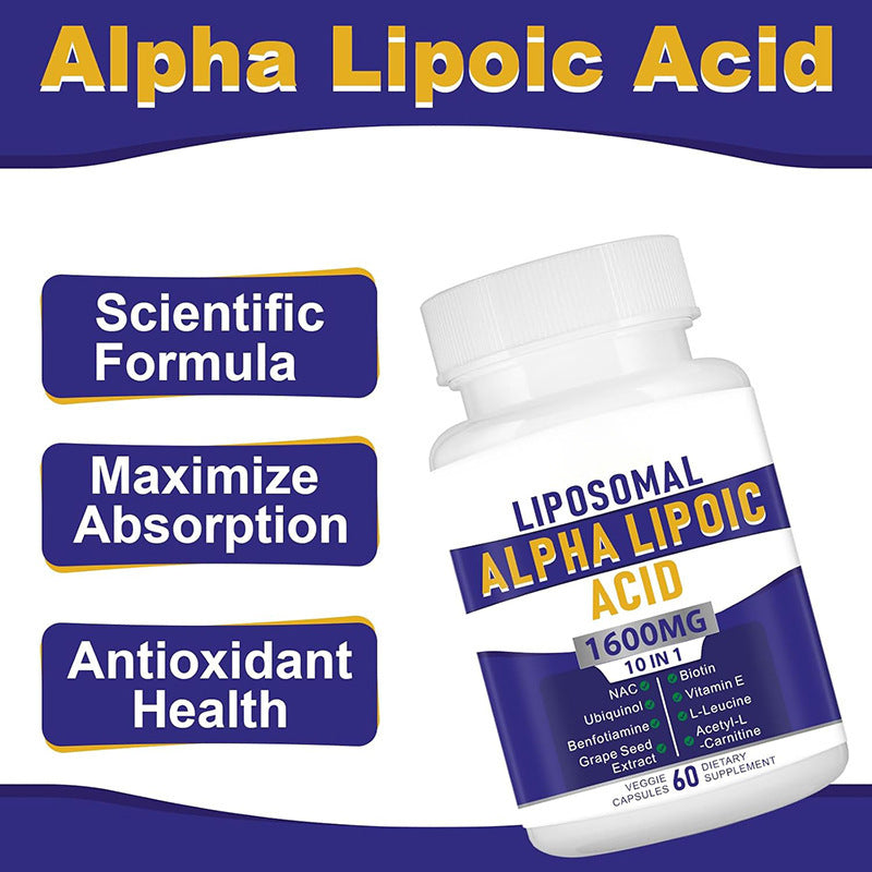 Supplément santé à l'acide alpha-lipoïque liposomique