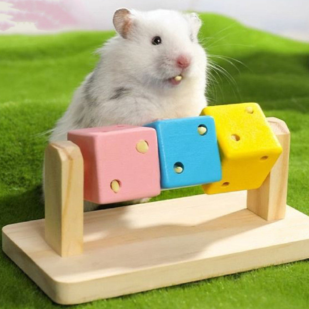 Mode Personnalité hamster Cube Jouet en bois