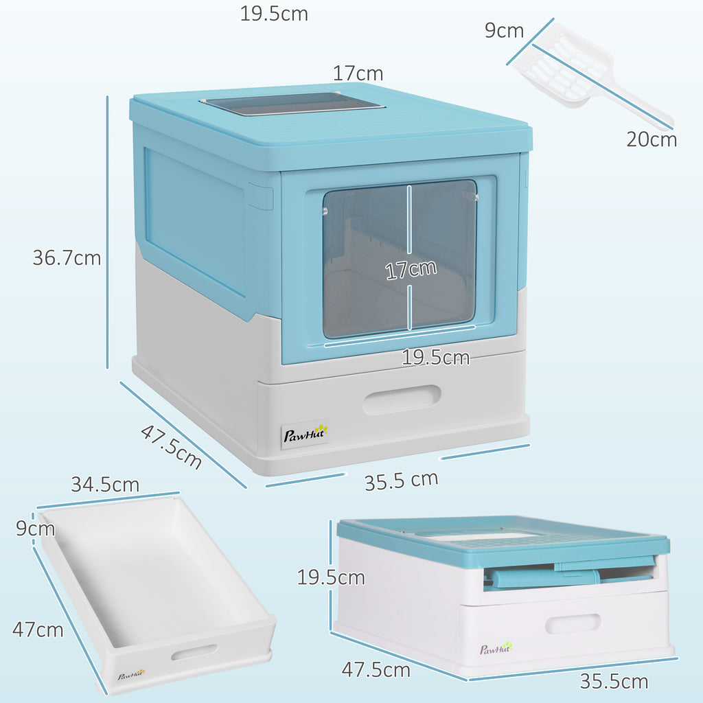 Boîte à litière pour chats à capuchon