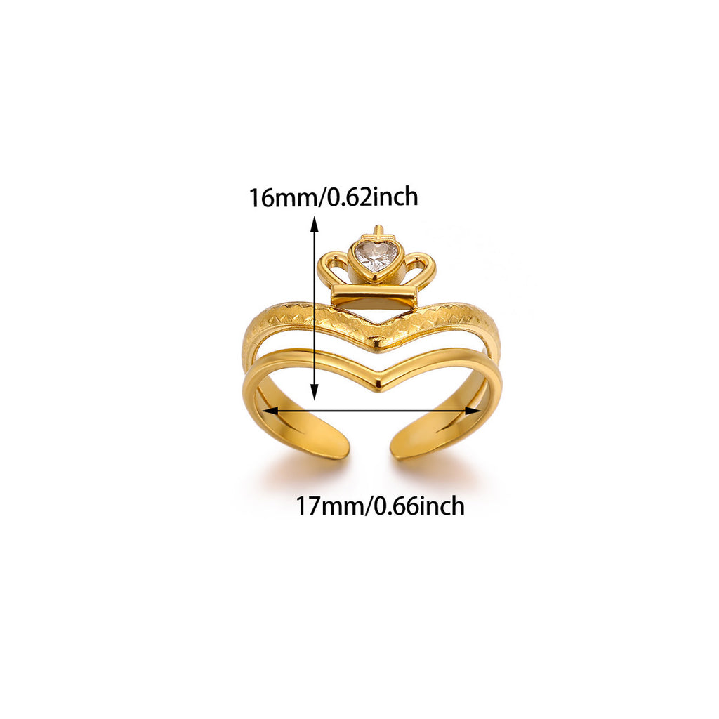 Finger Ring Mini mignon en acier inoxydable