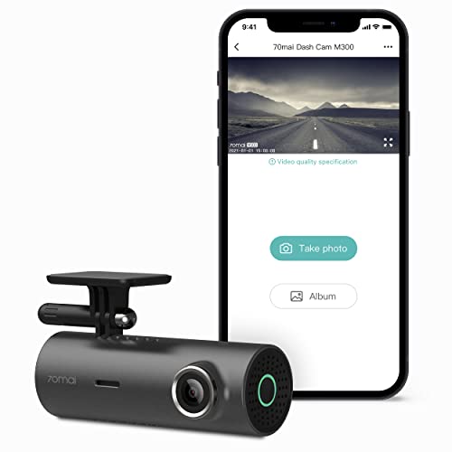 70mai Dash Cam M300 Voiture FOV 1296P Vision nocturne