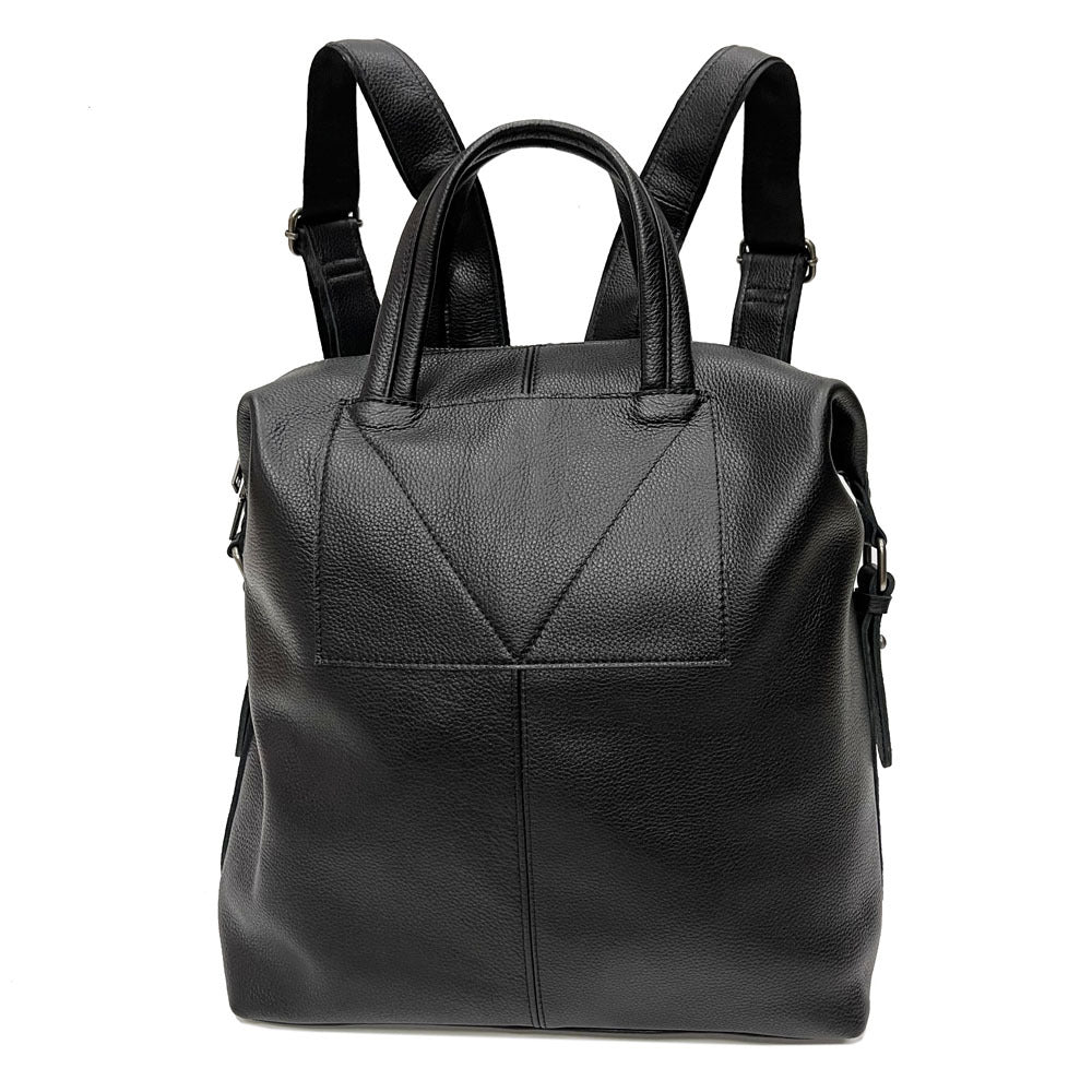Sac à dos universel en cuir noir Sac à dos Shiralee Simple