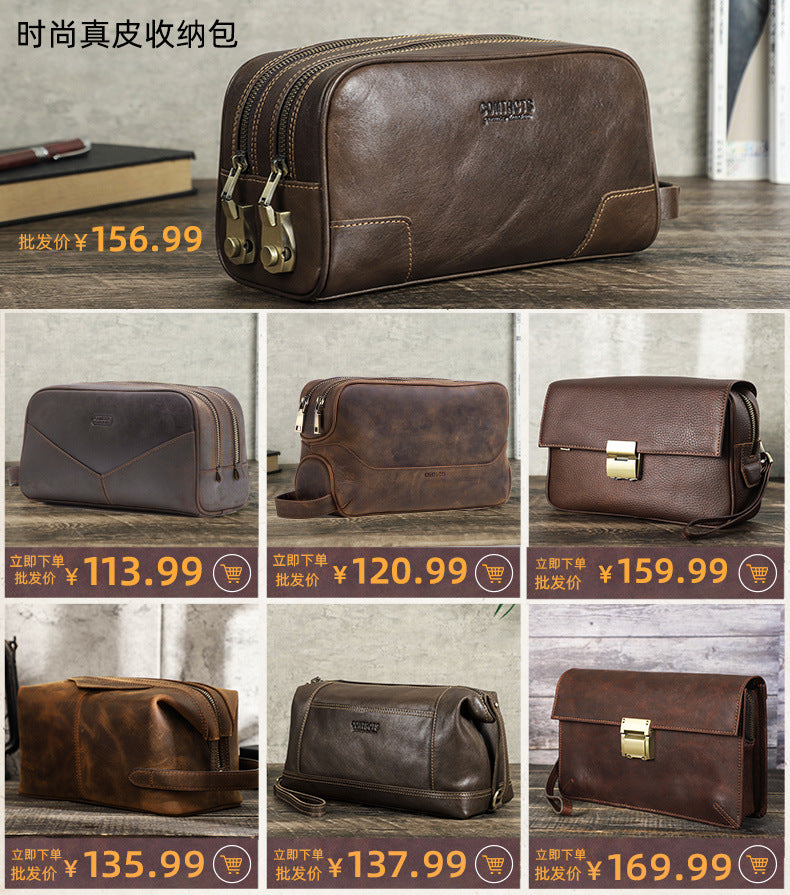 Cowhide Multi-Training Sac de poche portable