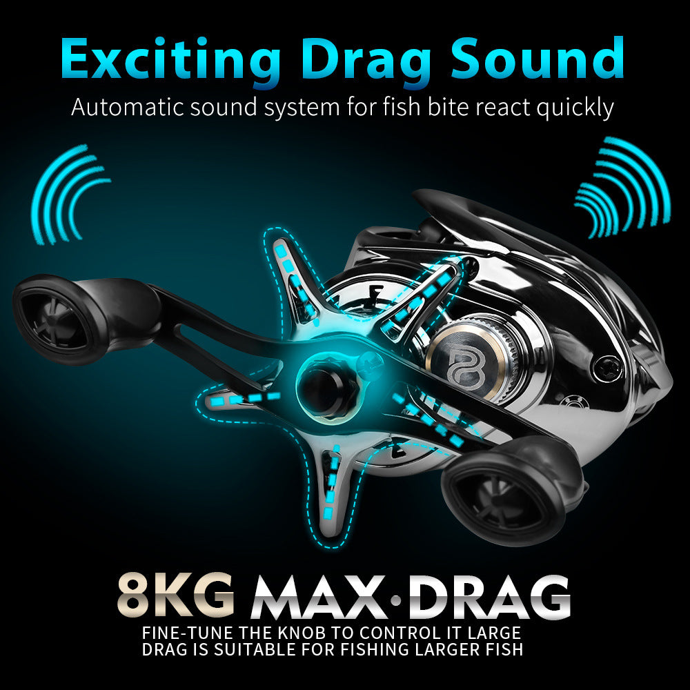 Bobine de spinning de lure à longue diffusion avec l'alarme d'ajustement de Drag