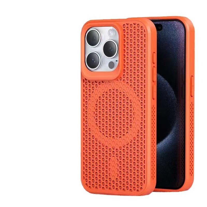 Cas simple de téléphone magnétique en nid d'abeille