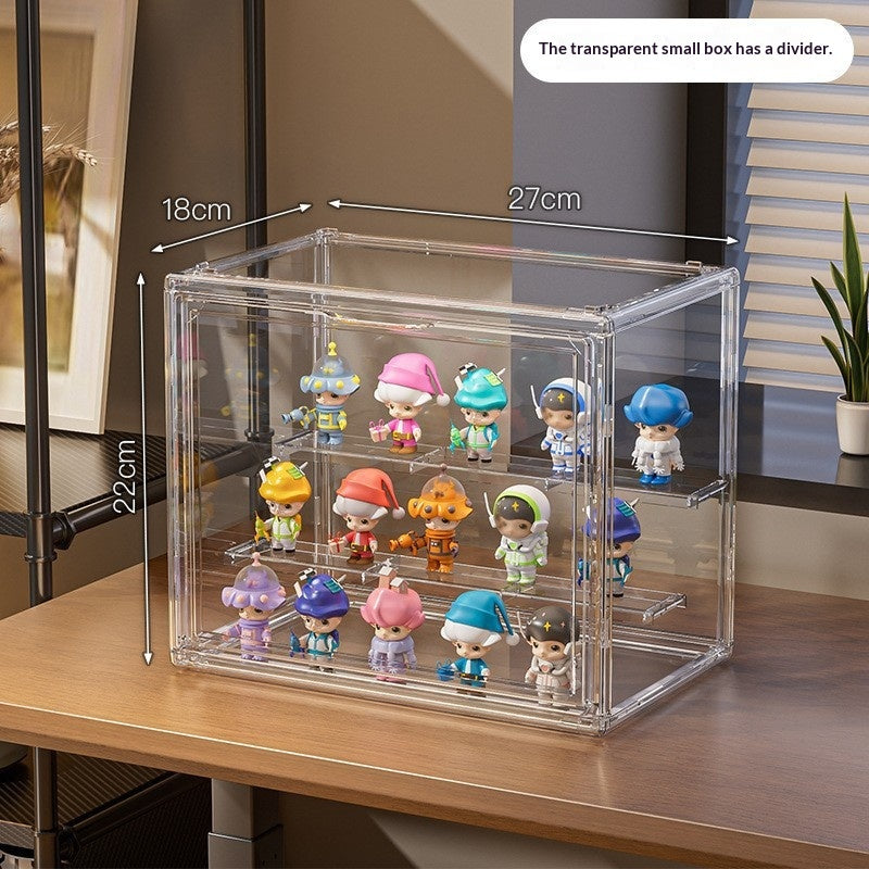 Boîte de rangement transparente antipoussière en acrylique à haute transparence