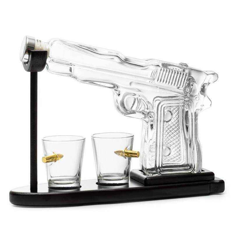 Ensemble de décanteurs Whisky unique avec lunettes en forme de balles