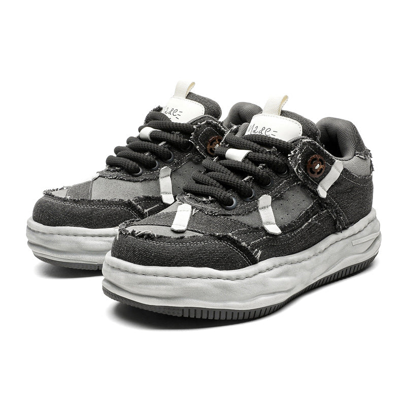 Design d'intérêt spécial 7cm Invisible Hauteur Augmenter Détresse Désolée Chaussures de pension