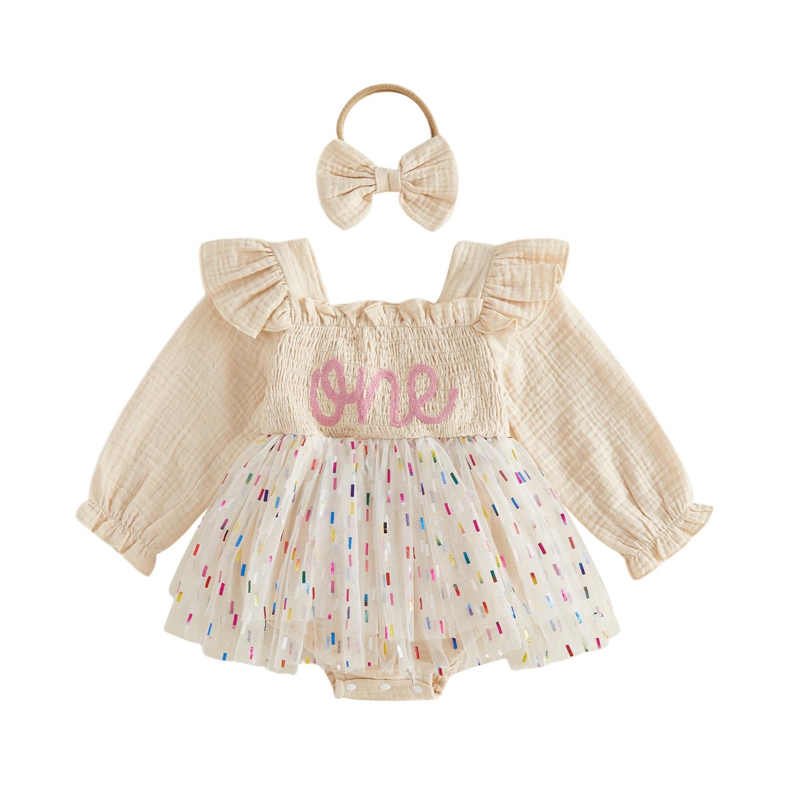 Mesh style anniversaire Pure coton col carré Dentelle Robe Puffy