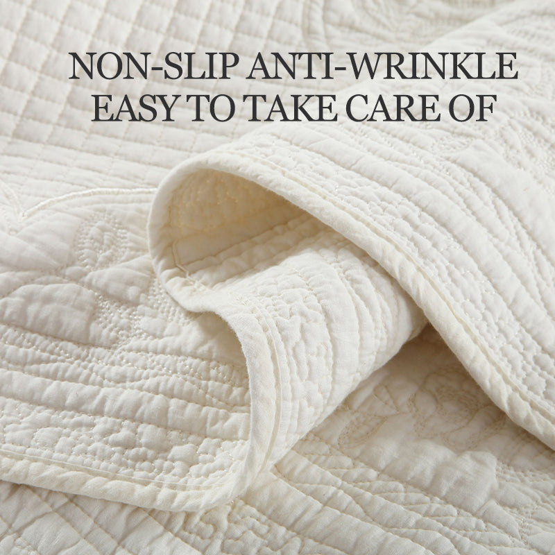 3D Couvercle reversible en coton pointillé rembourré Texturé Weave Ultra-Soft Bre