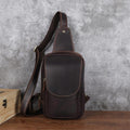 Sac à épaule retro occasionnel en première couche de cowhide