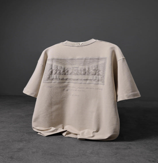 Broderie imprimée Chemise à manches courtes