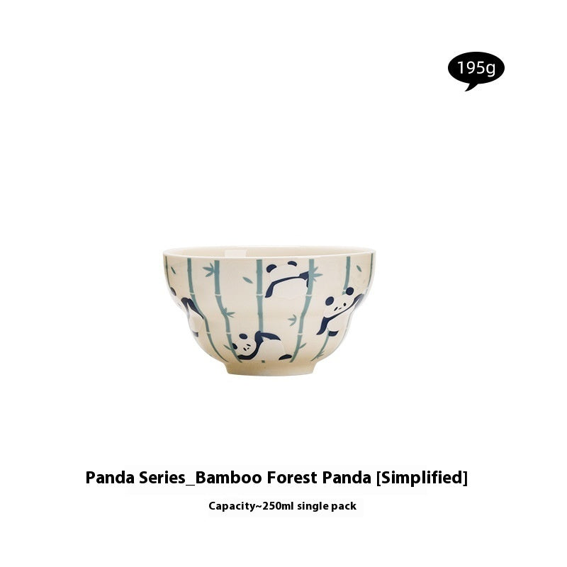Bâton de céramique de panda de maison de dessin animé créatif