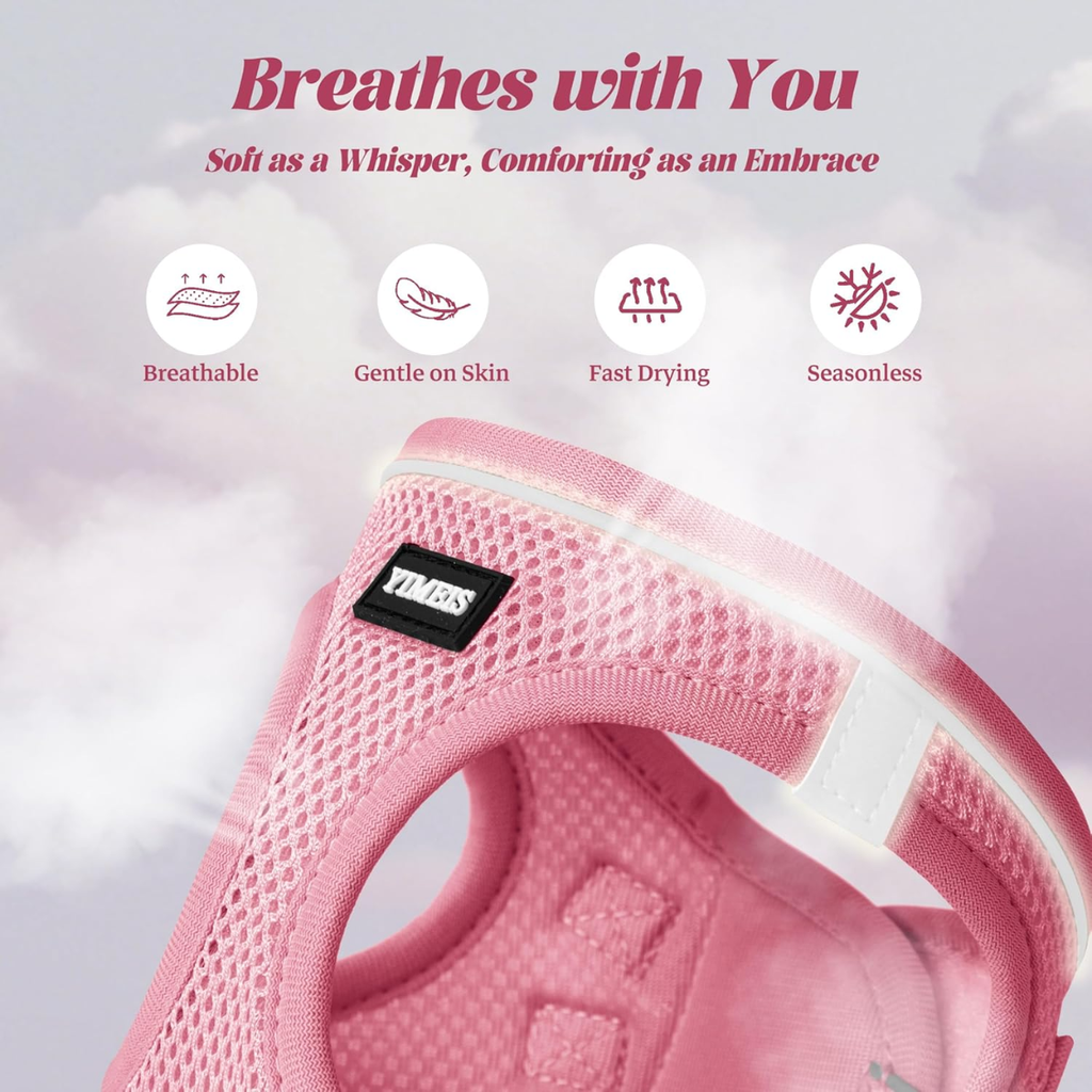 No Pull Dog Puppy Harness and Leash Set Veste de Mesh Reflective