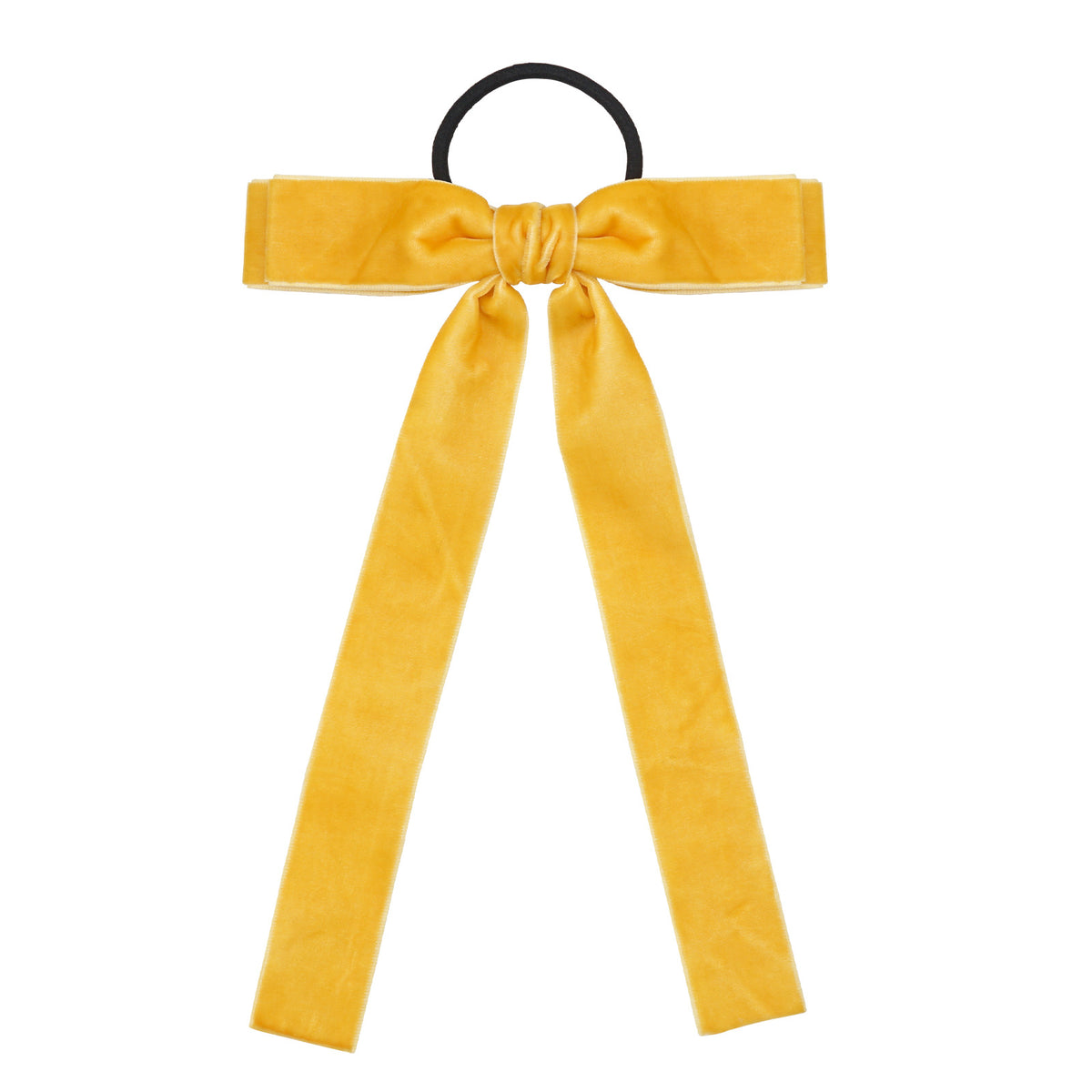 Velvet Bandeau Rubber Band Girl Bow Ribbon Cheval