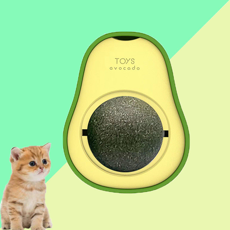 Avocat Cat Mint Multifonctionnel Catnip Toy 360 Rotation Auto-guérison Artefact Pet Supplie