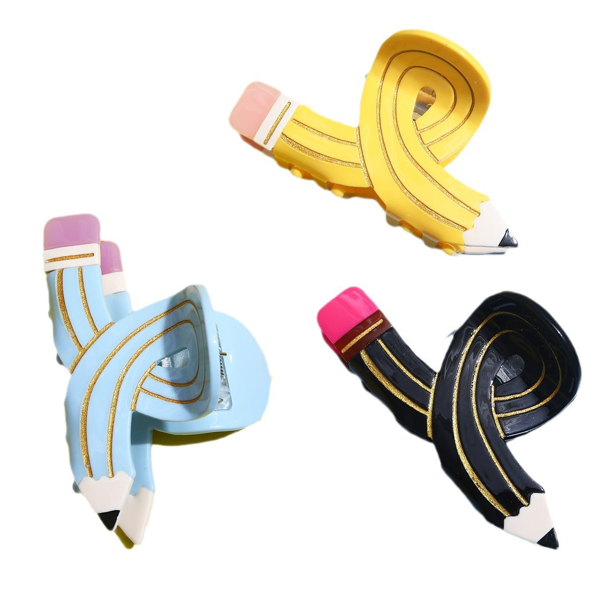 Crayon Twisted Personality Shark Clip Barrettes