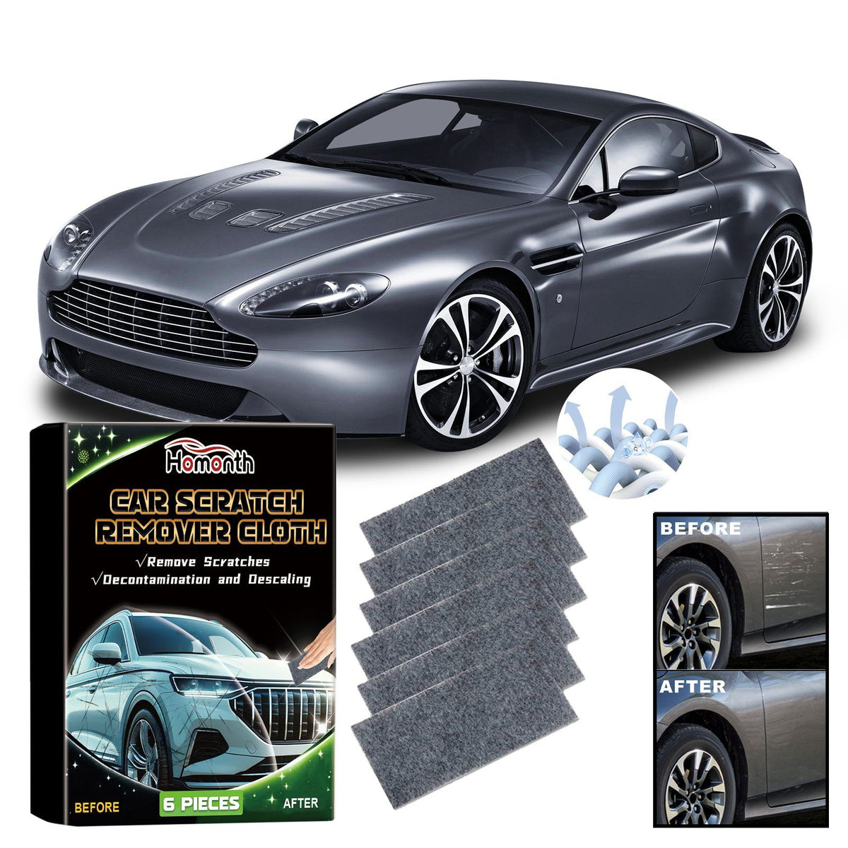 HOMONTH Automotive Gloss Care Cloths
