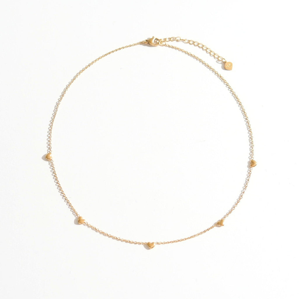 Cool-style 5 Petit coeur Collier délicat pour les femmes