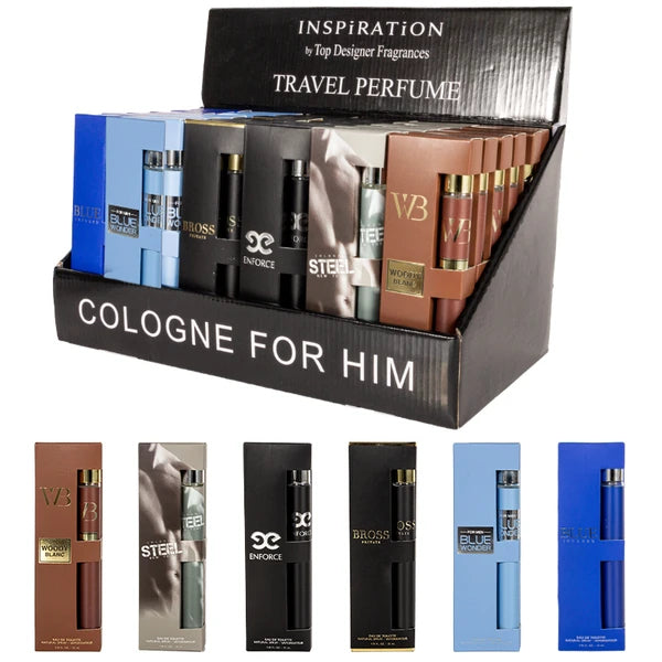 Ensemble de 6pcs, 1.18fl.oz 35ml Chaque bouteille, Spray eau de toilette pour hommes, Parfum de longue durée, 6